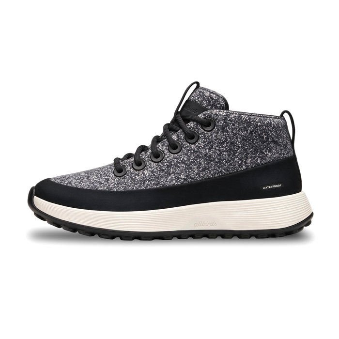 Women's Wool Runner NZ Mid Waterproof - Natural Black (Natural White Sole)
