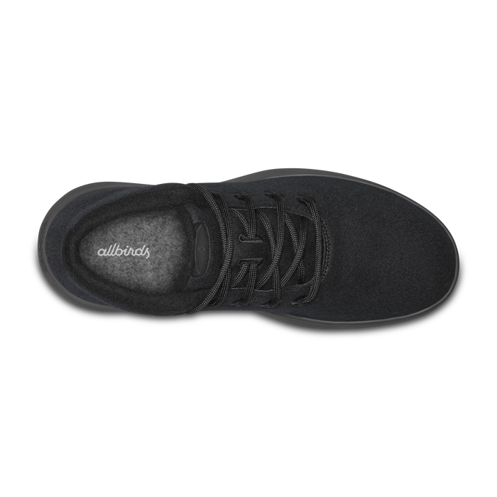 Women's Wool Runner-up Mizzle - True Black (Black Sole)