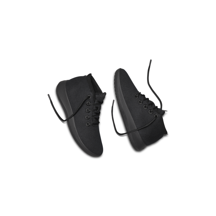 Women's Wool Runner-up Mizzle - True Black (Black Sole)