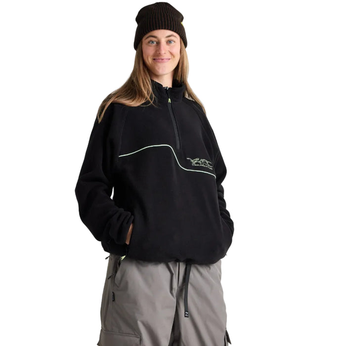 Yuki Threads Slack Country Polar Fleece Black steves snow store wollongong