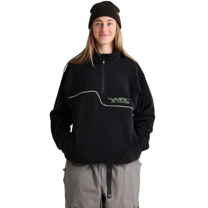 Yuki Threads Slack Country Polar Fleece Black steves snow store wollongong
