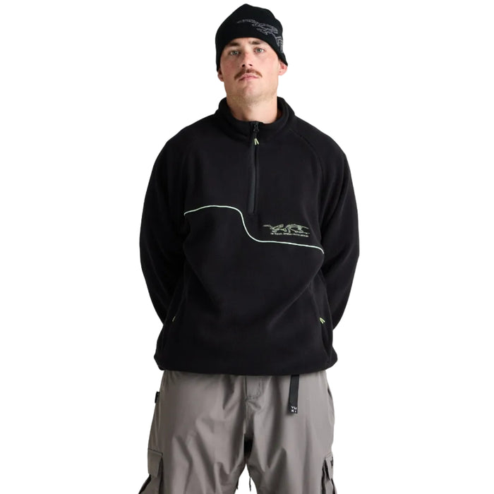 Yuki Threads Slack Country Polar Fleece Black steves snow store wollongong