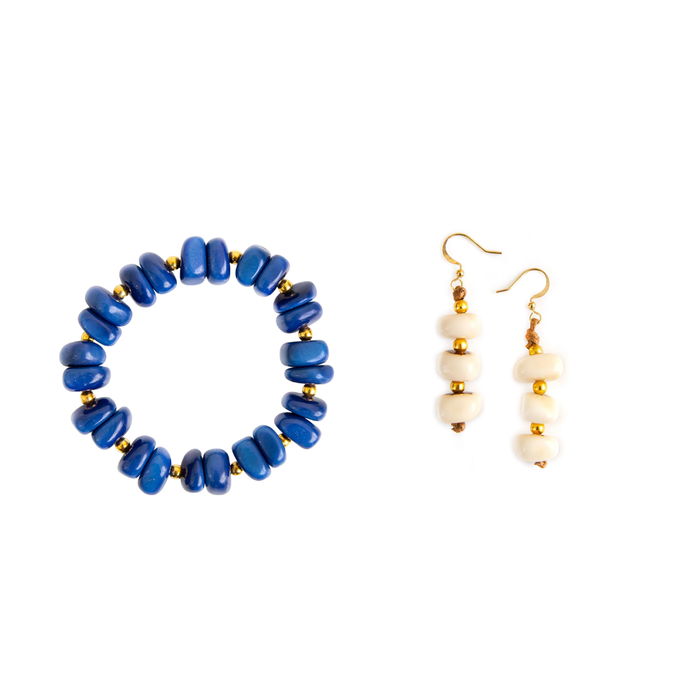 Royal Blue / Ivory