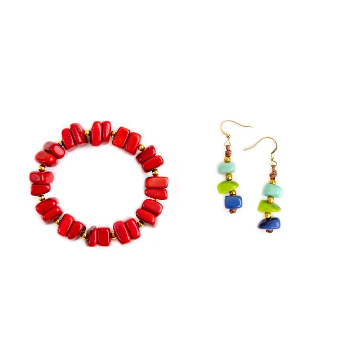 Red / Turquoise/Lime/Royal Blue