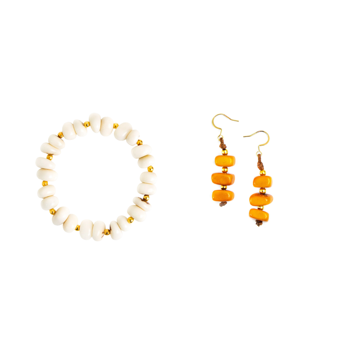 Ivory / Mustard Yellow