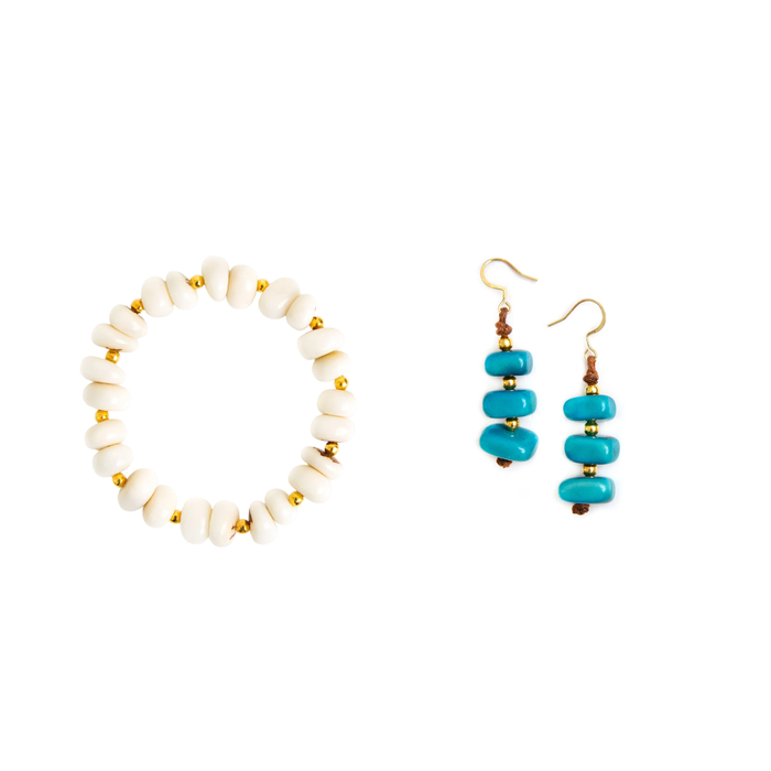 Ivory / Turquoise