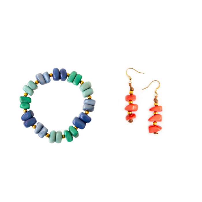 Royal Blue Combo / Poppy Coral